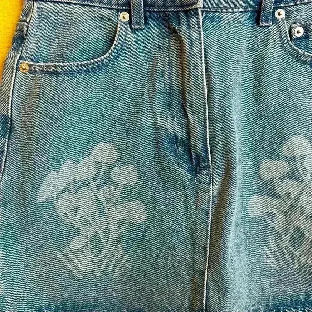 Obey Denim Mini Skirt - Picture 3 of 5